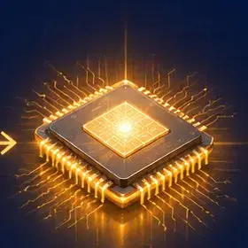 Glowing SI chip
